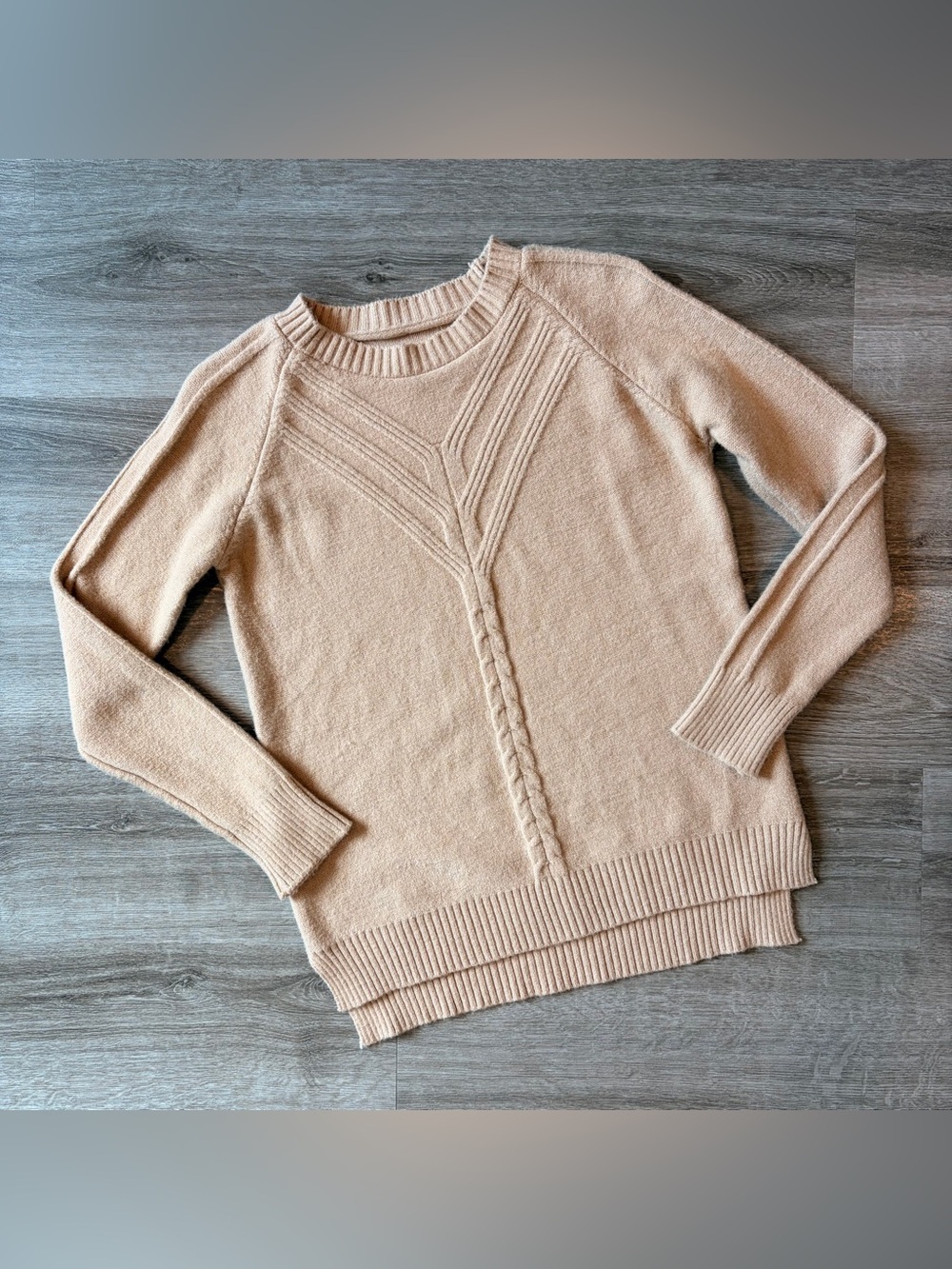 Tan knit sweater